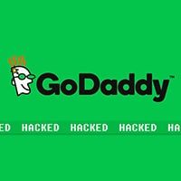 GoDaddy logo hacked